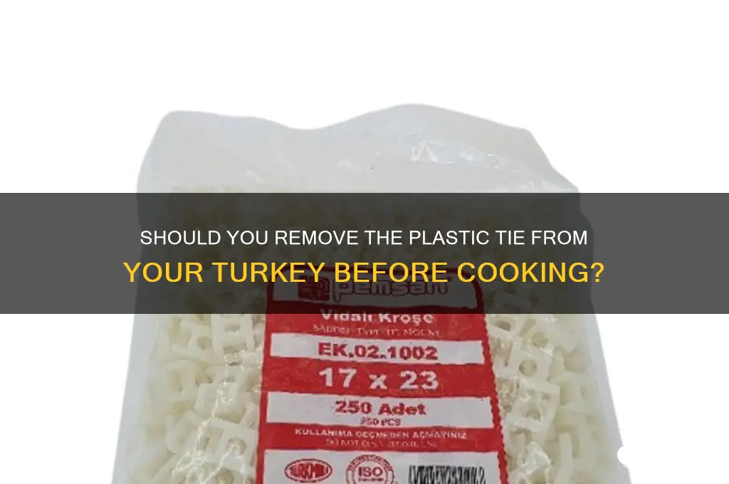 are you supposed to remove the plastic tie turkey