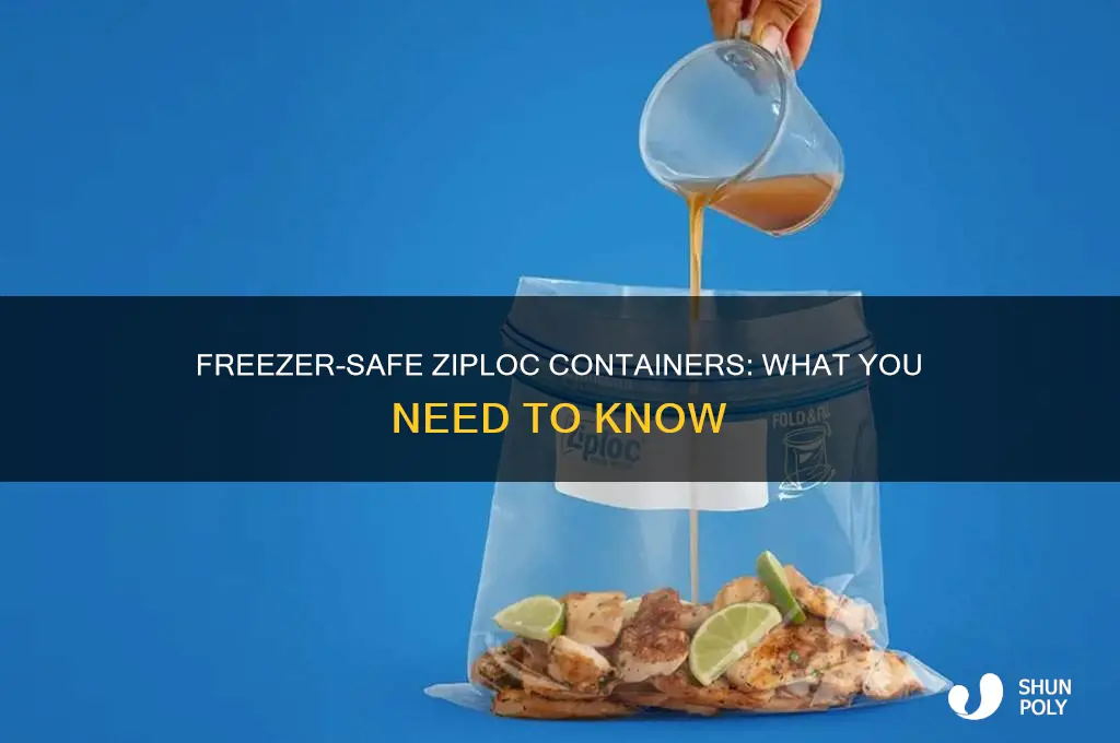 are ziploc plastic containers freezer safe