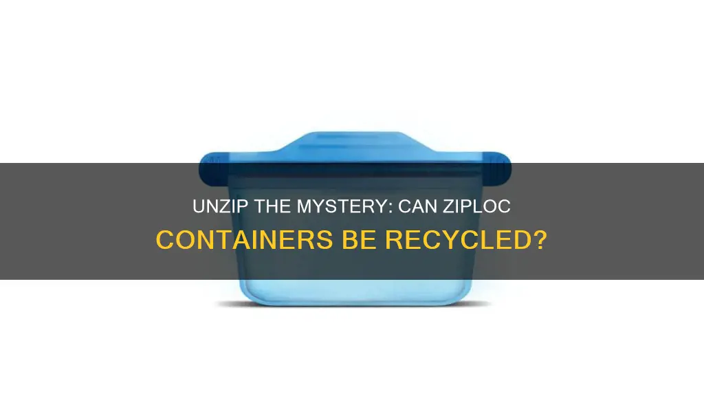 are ziploc plastic containers recyclable