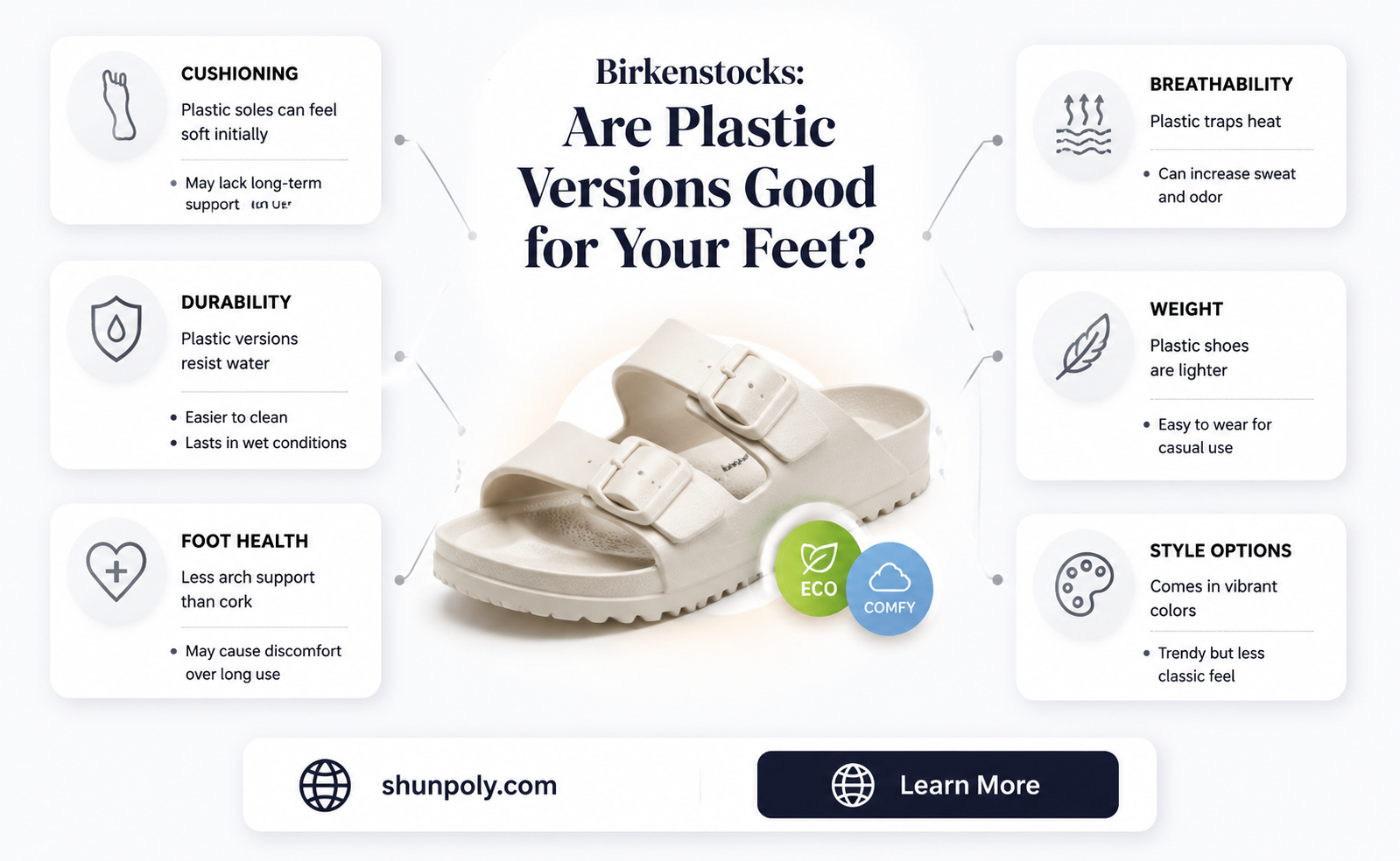 are plastic birkenstocks good for your feet