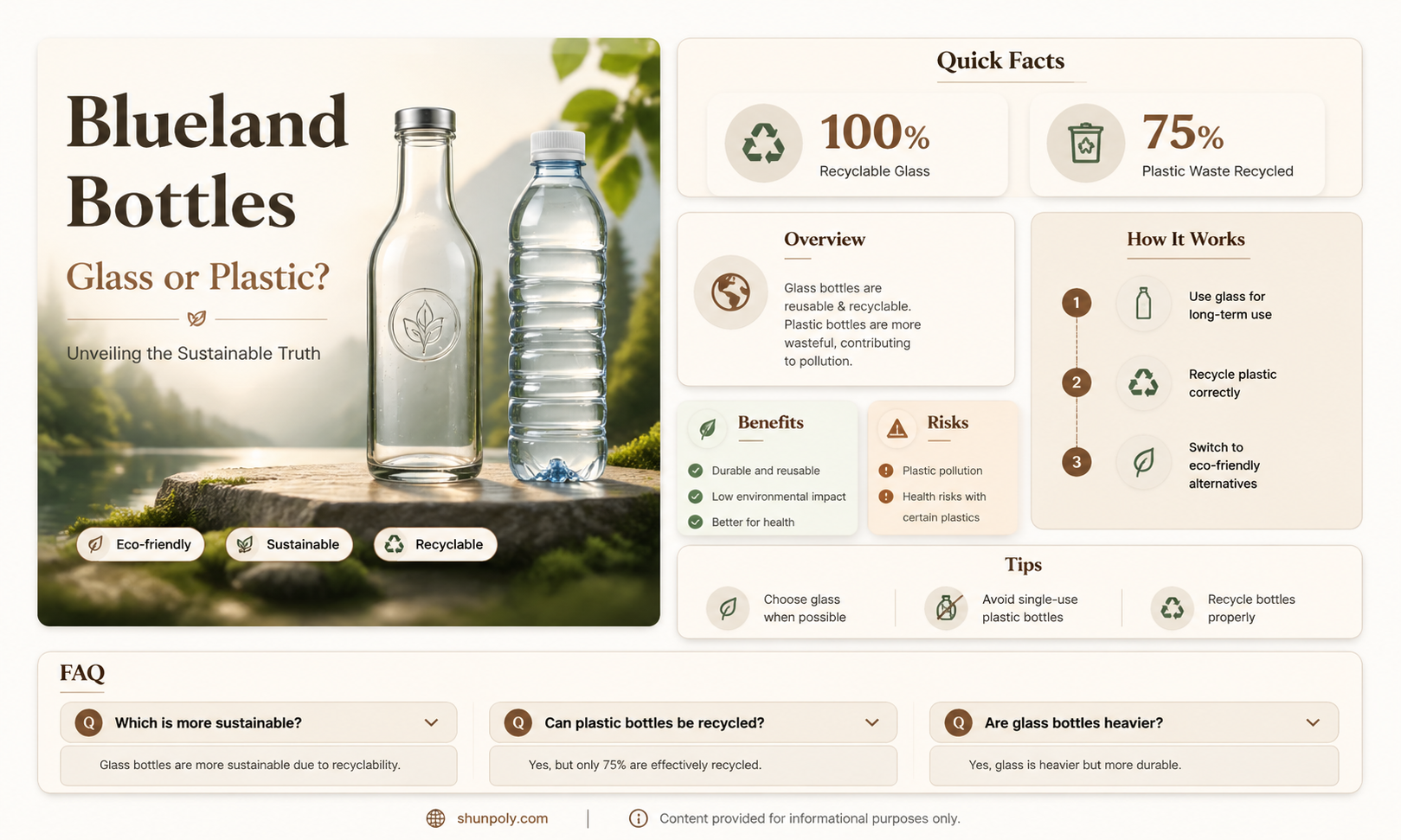 are blueland bottles glass or plastic