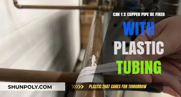 Repairing 1 2 Copper Pipe with Plastic Tubing: A Comprehensive Guide