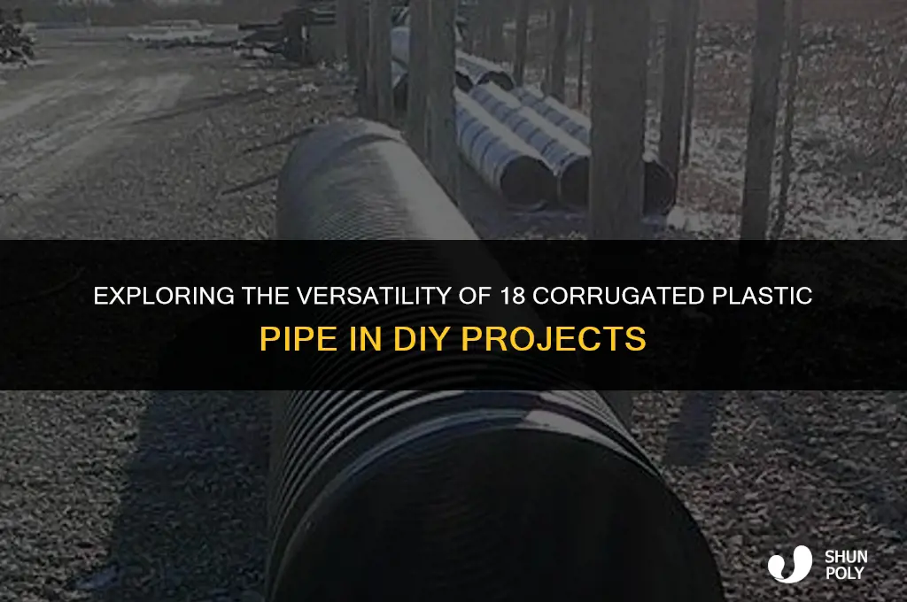 can 18 corrugated plastic pipe