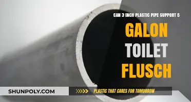 Can a 3-Inch Plastic Pipe Handle a 5-Gallon Toilet Flush?