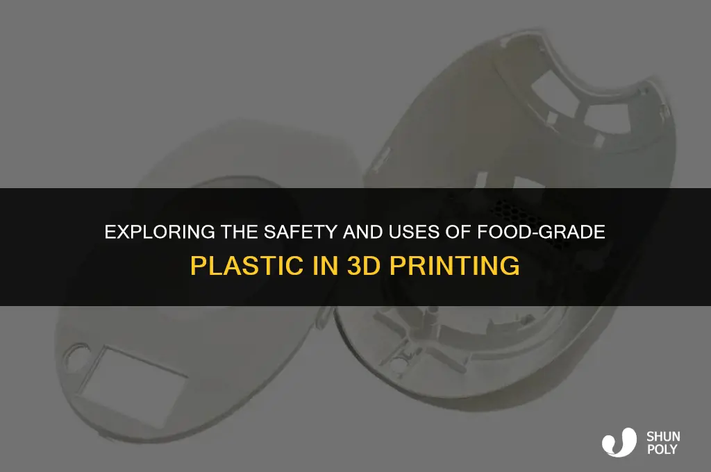 can 3d printer food grade plastic