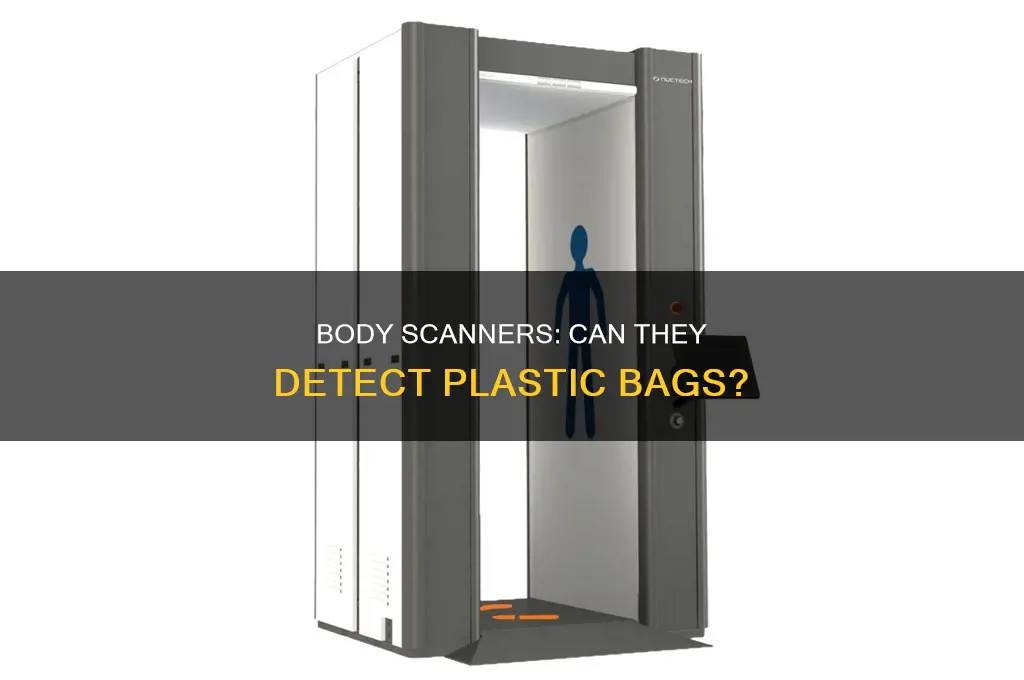can a airport body scanner see a plastic bag