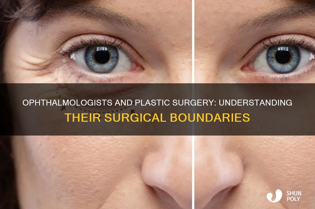 can a board certified opthalmologist perform plastic surgery