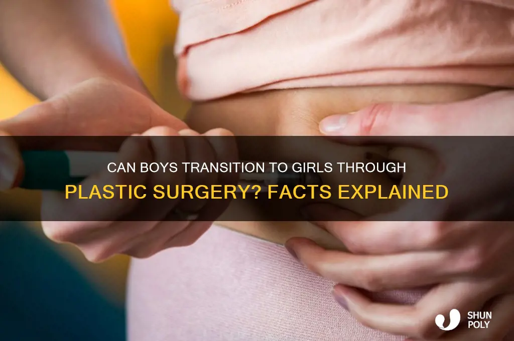 can a boy become a girl by plastic surgery