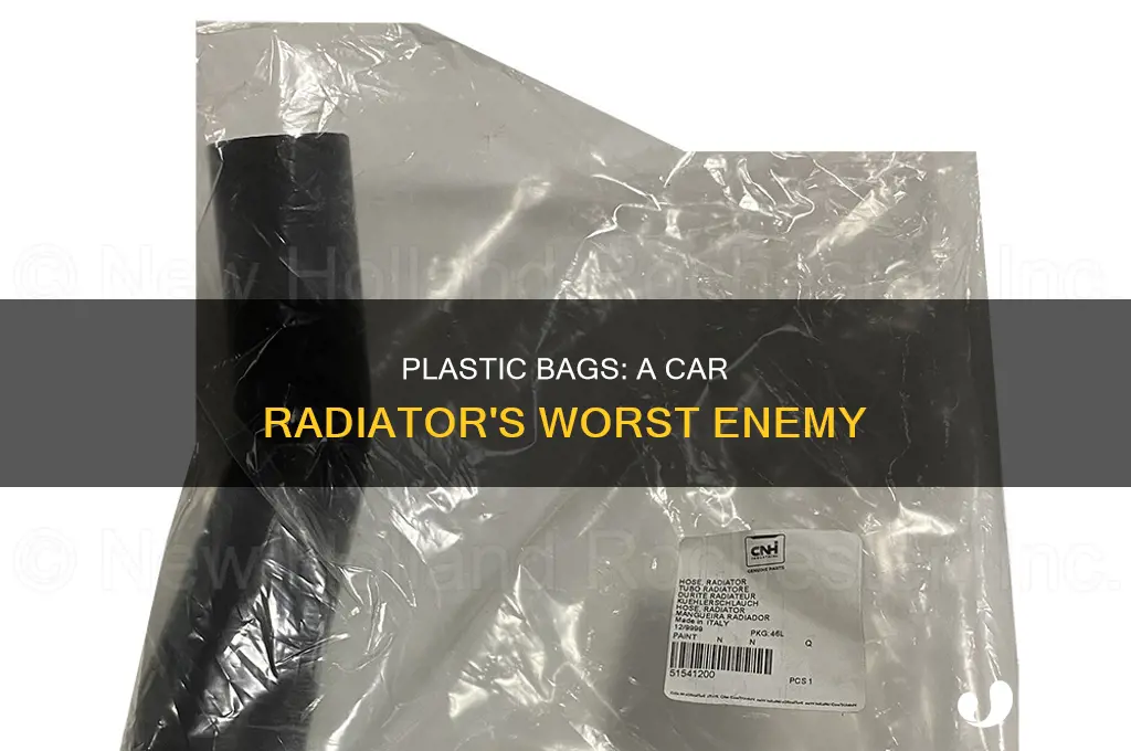 can a plastic bag block car radiator