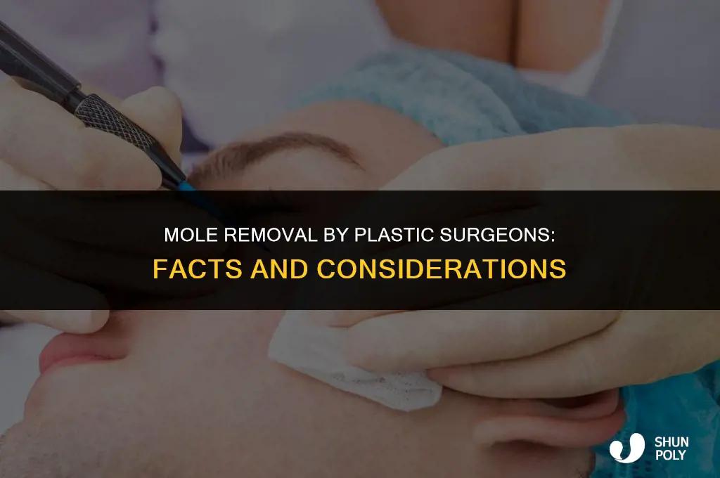 can a plastic surgeon remove moles