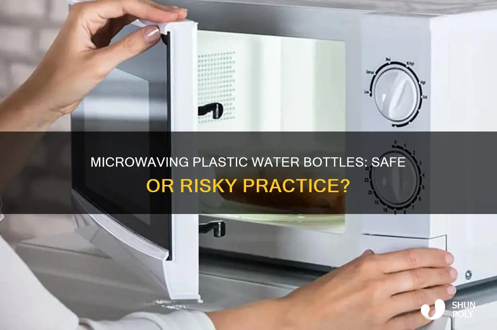can a plastic water bottle be microwaved