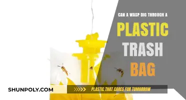 Wasp's Persistence: Plastic Trash Bag Penetration