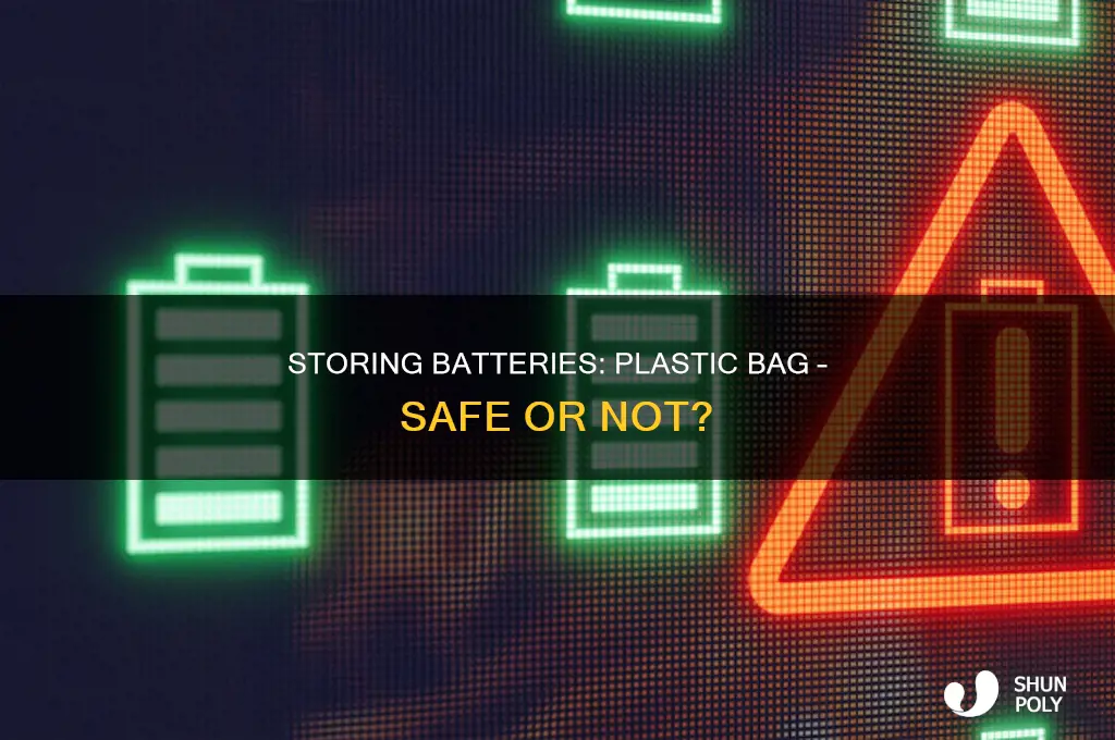 can batteries be stored in a plastic bag