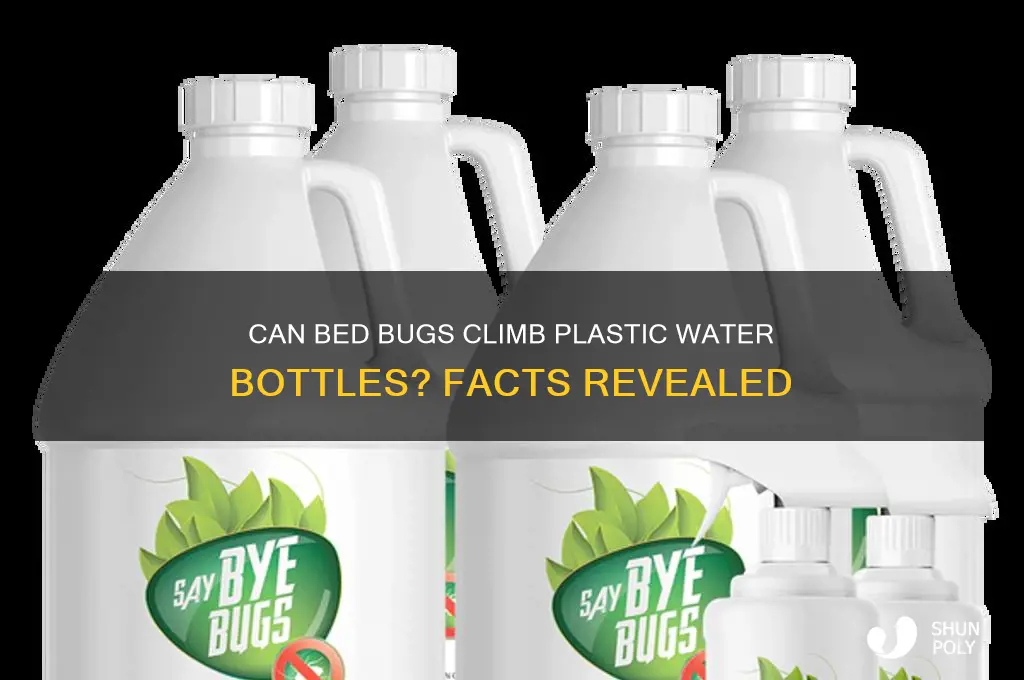 can bed bugs climb on plastic water bottles