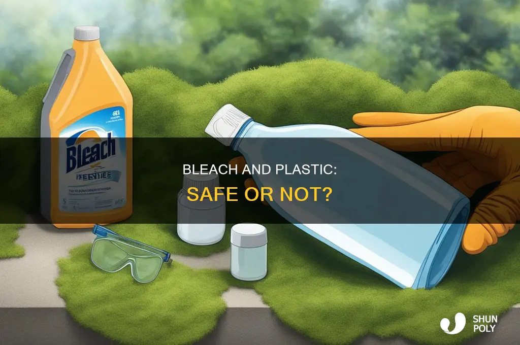 can bleach go through plastic bag