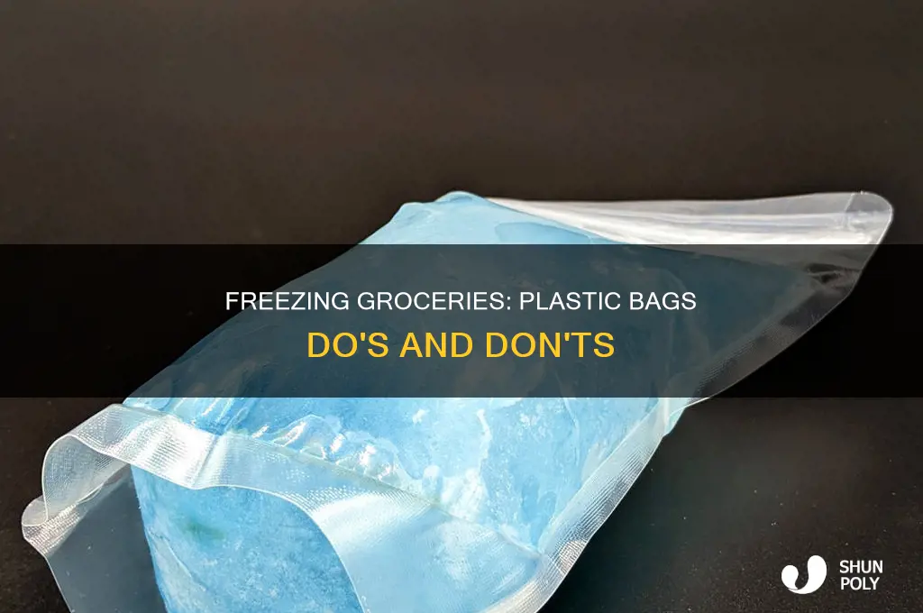 can grocery plastic bag be frozen