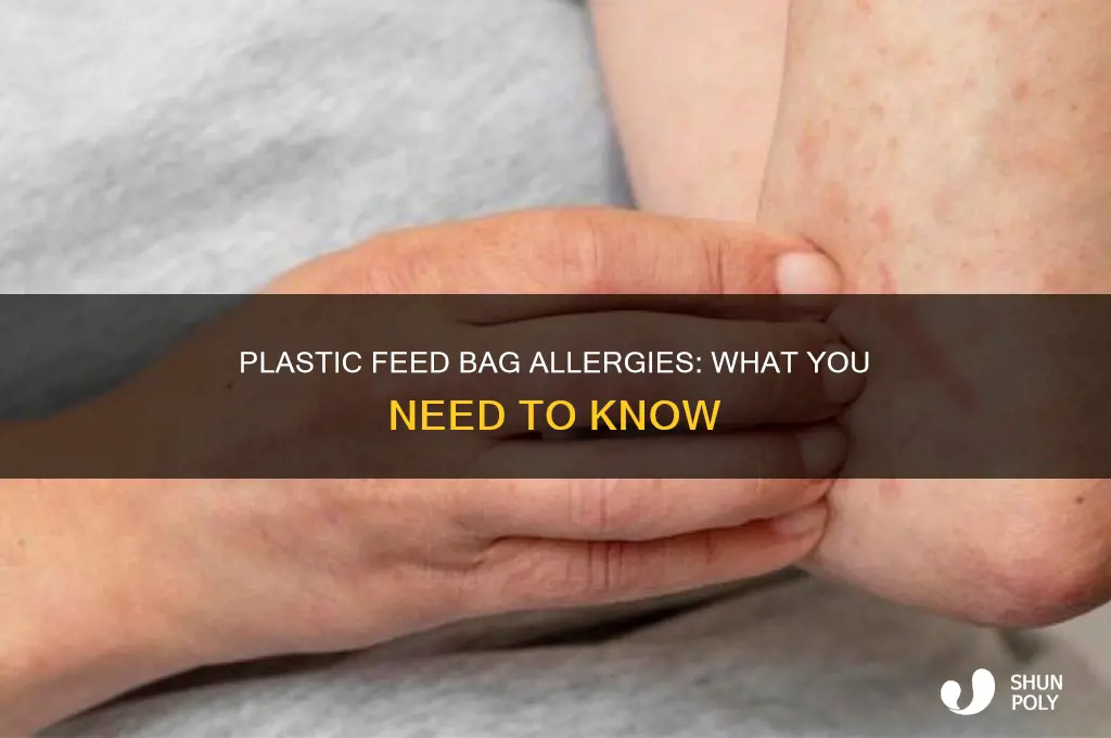 can i be allergic to the plastic feed bag