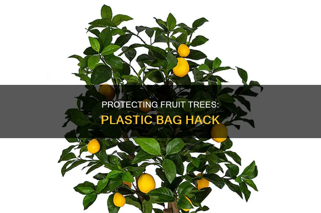 can i cover fruit on tree with plastic bag
