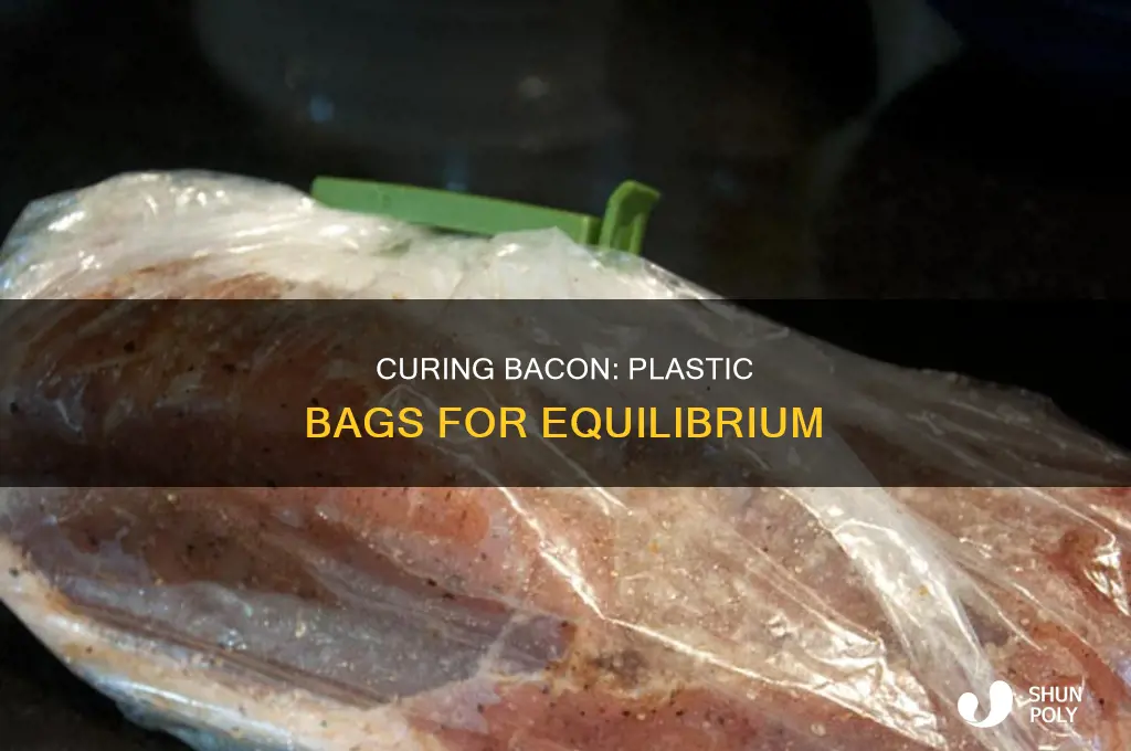 can i equilibrium cure bacon in plastic bags