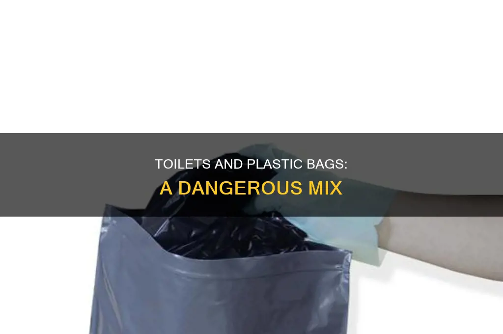 can i flush a plastic bag down the toilet
