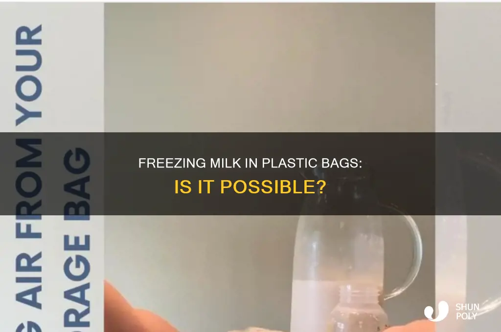 can i freeze milk in plastic bags