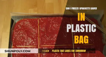 Freezing Spaghetti Sauce: Plastic Bag Storage