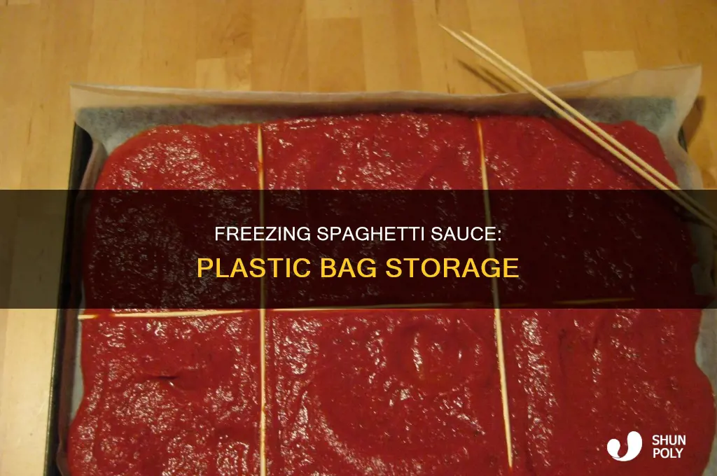 can i freeze spaghetti sauce in plastic bag