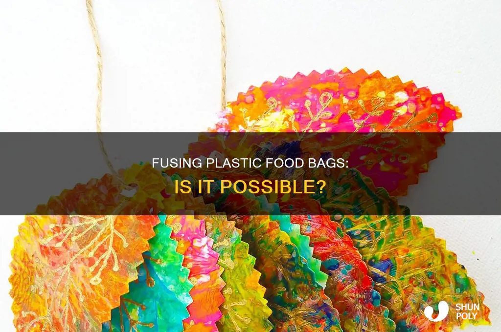 can i fuse plastic food bags