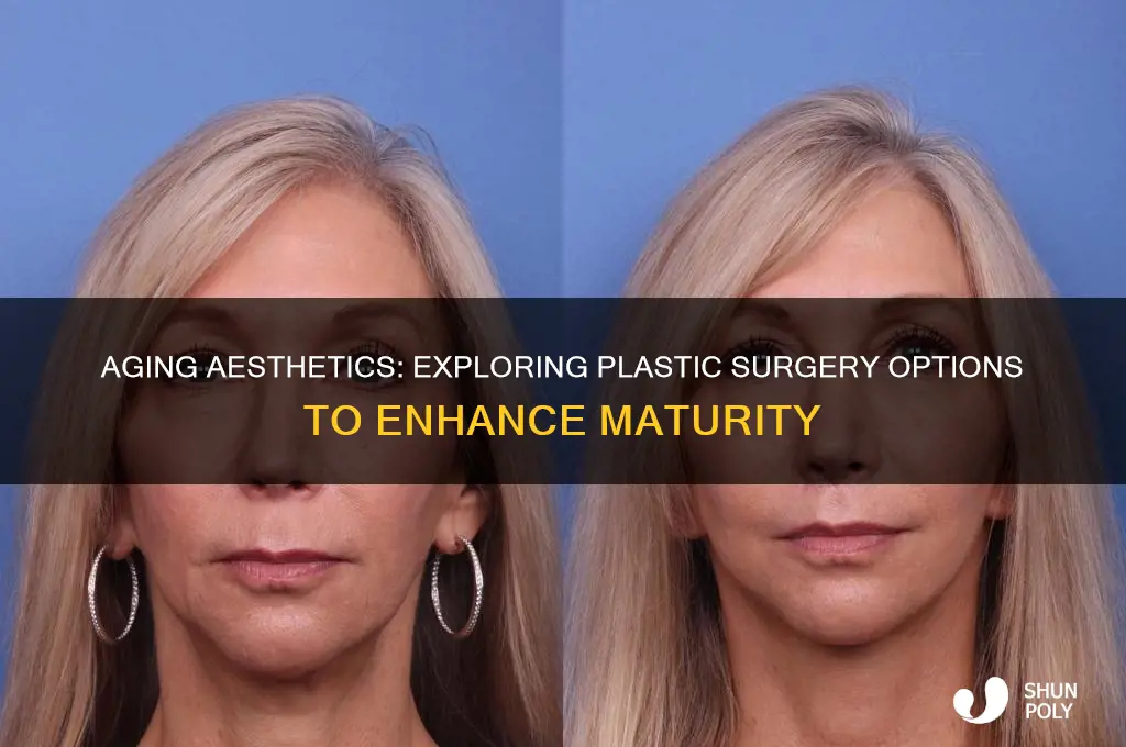 can i get plastic surgery to look older
