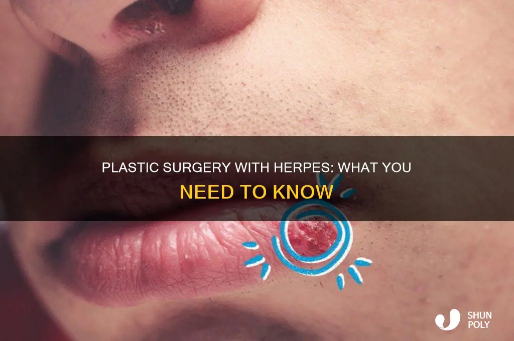 can i have plastic surgery if i have herpes