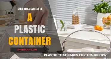 Sun-Kissed Sips: Brewing the Perfect Tea in Plastic Containers