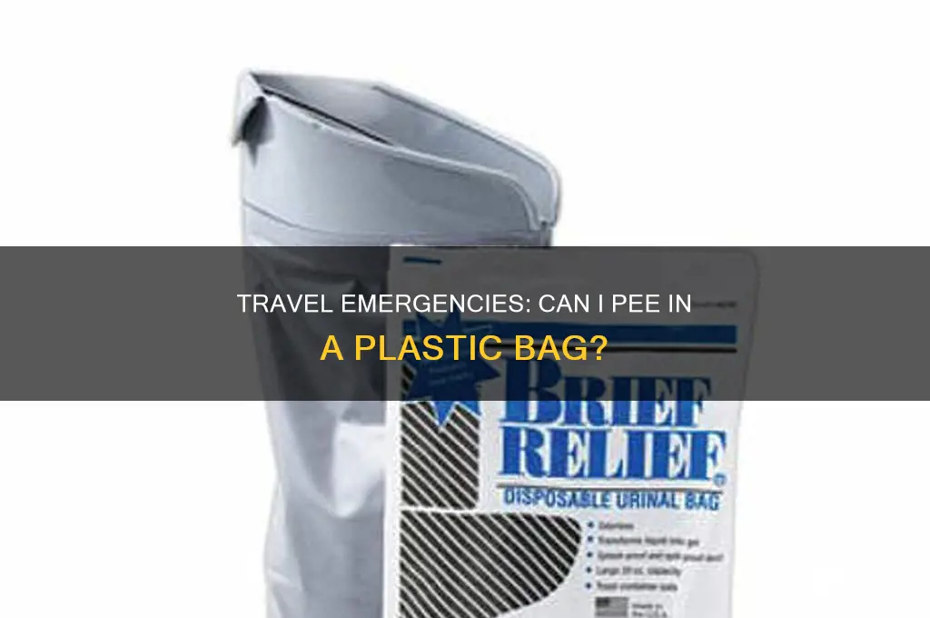 can i pee in a plastic bag