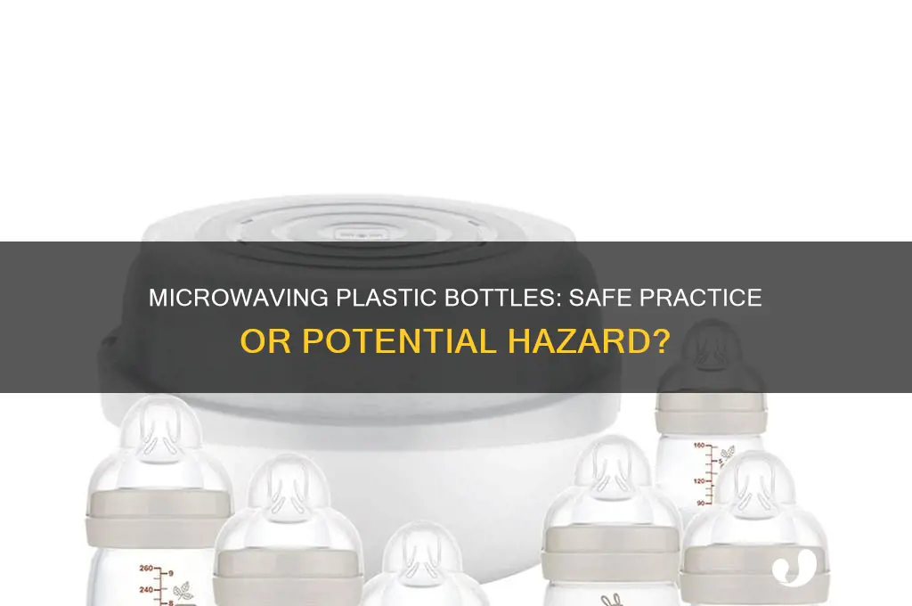 can i put a plastic bottle in the microwave