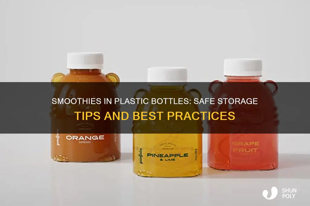 can i put a smoothie in a plastic bottle