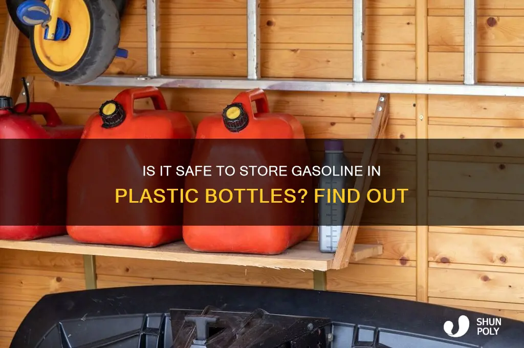 can i put gas in a plastic bottle