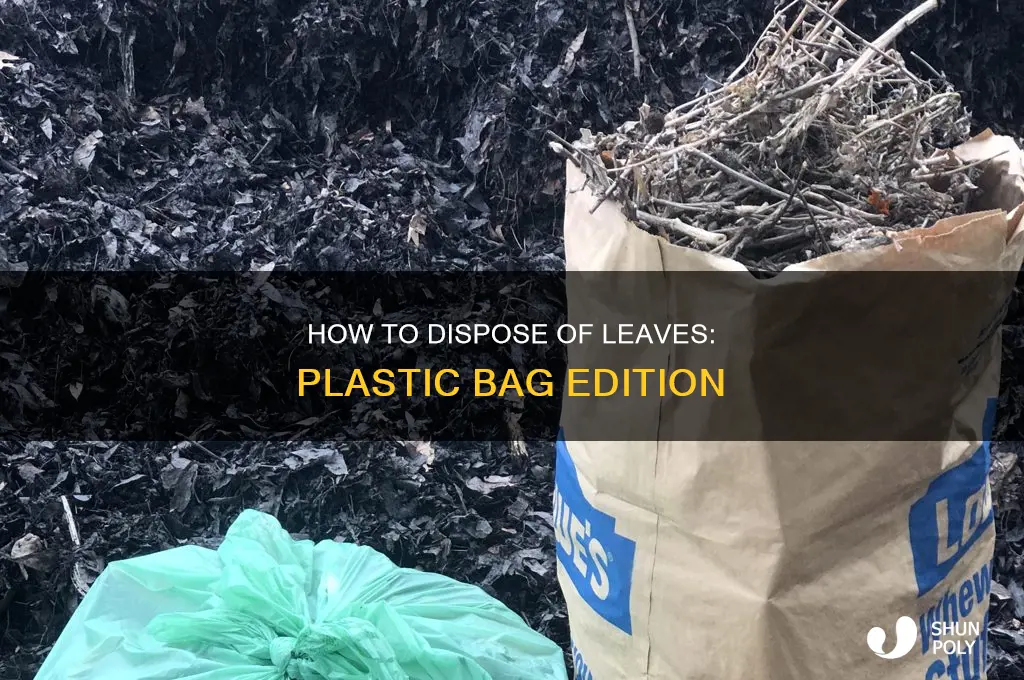 can i put leaves in plastic bags