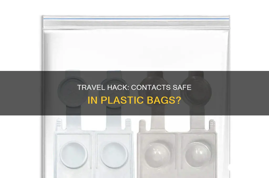 can i put my contacts in a plastic bag