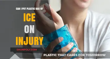 Ice Therapy: Plastic Bag of Ice for Injuries