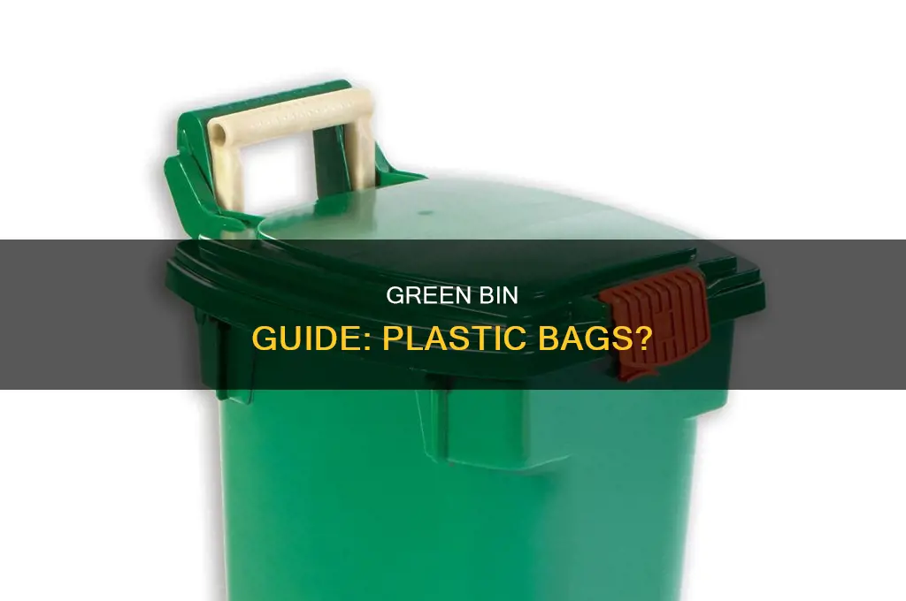 can i put plastic bag to my green bin