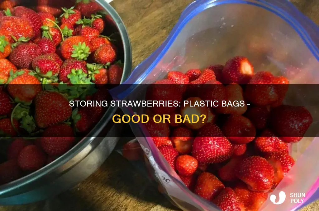 can i put strawberries in plastic bags