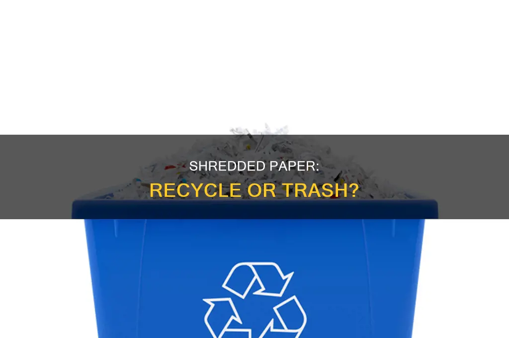 can i recyle shredded paper in plastic bag