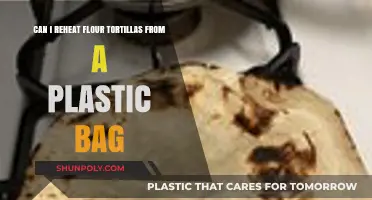 Reheating Flour Tortillas: Plastic Bag Method