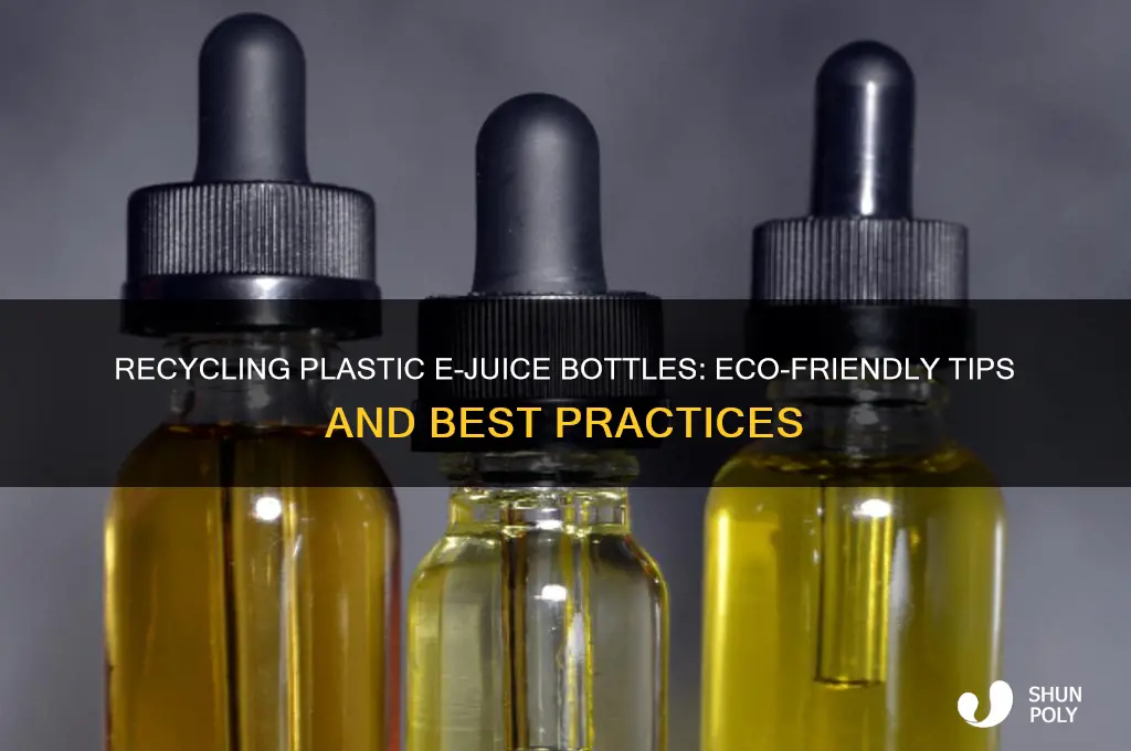 can i reycle plastic ejuice bottles