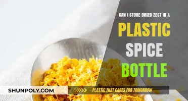 Storing Dried Zest in Plastic Spice Bottles: Tips and Best Practices
