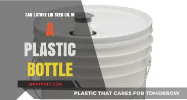 Storing Linseed Oil in Plastic Bottles: Safe or Risky?
