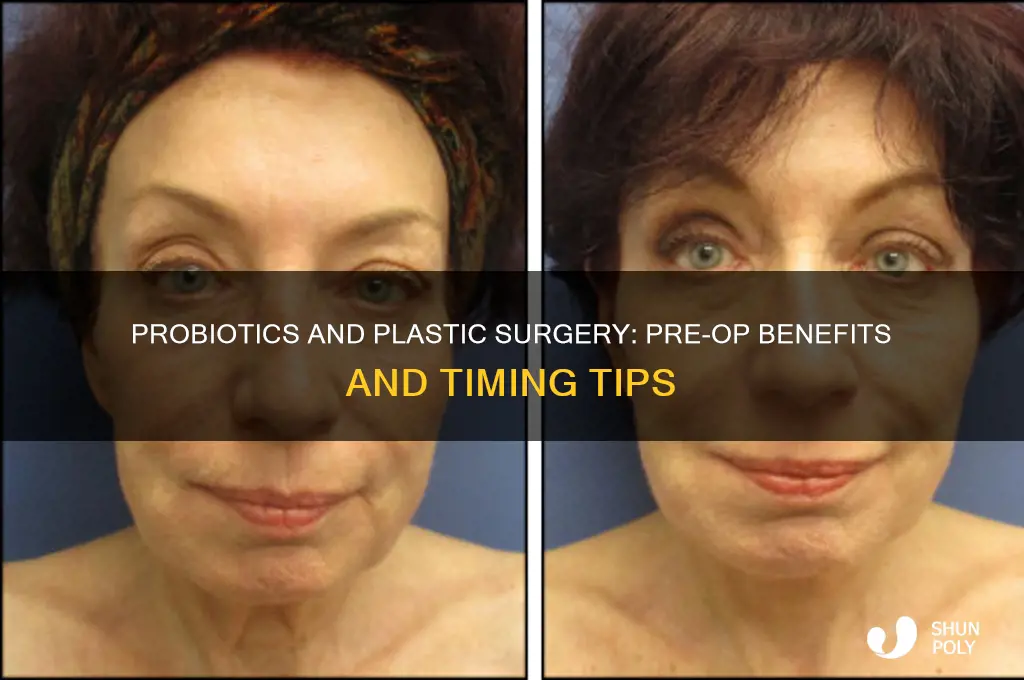 can i take probiotics before plastic surgery