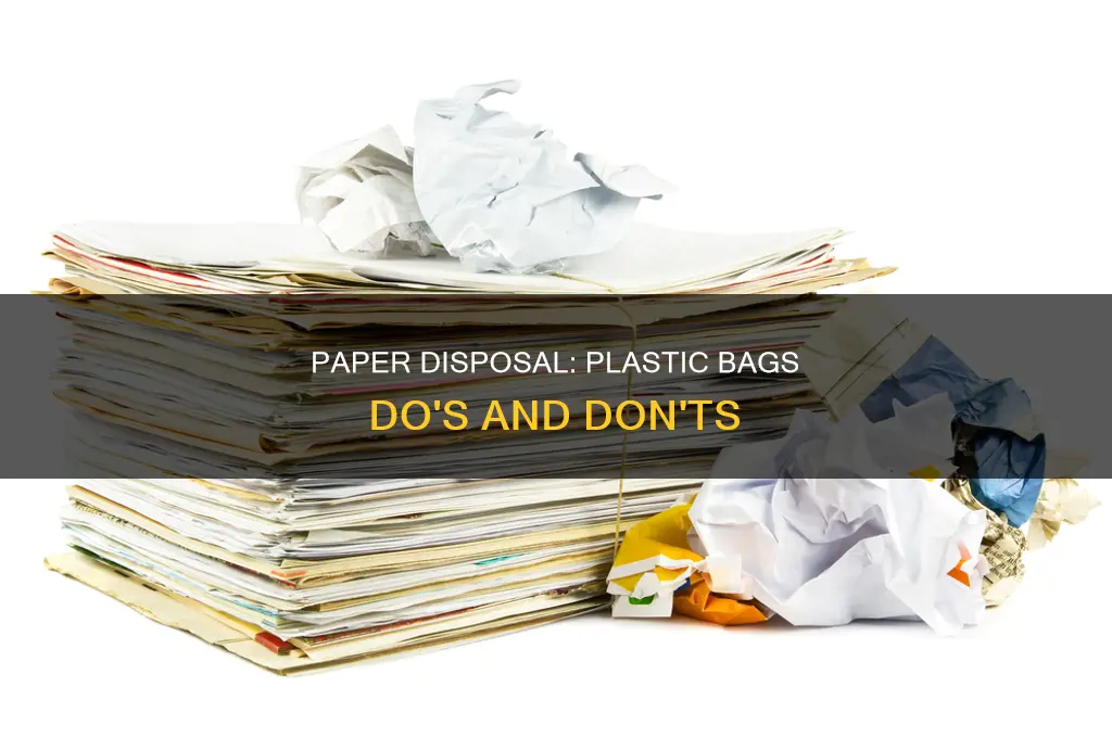 can i throw paper away in plastic bags