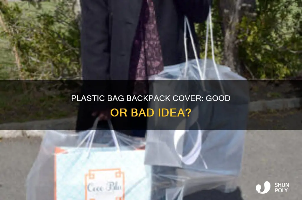 can i use a plastic bag as a backpack cover