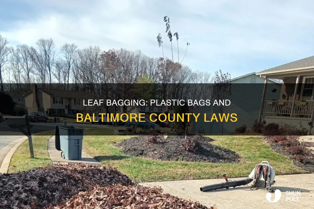 can i use plastic leaf bags in baltimore county