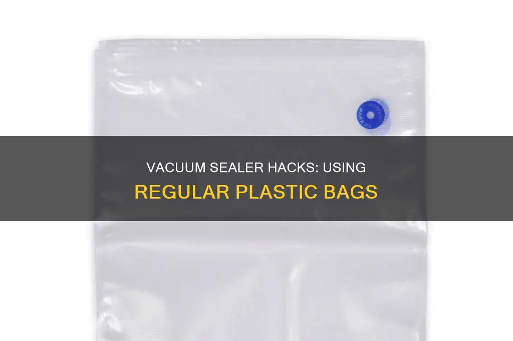 can i use regular plastic bags for vaccume sealer